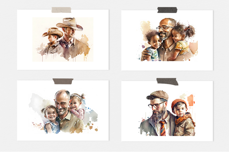 fathers-day-watercolor-collection