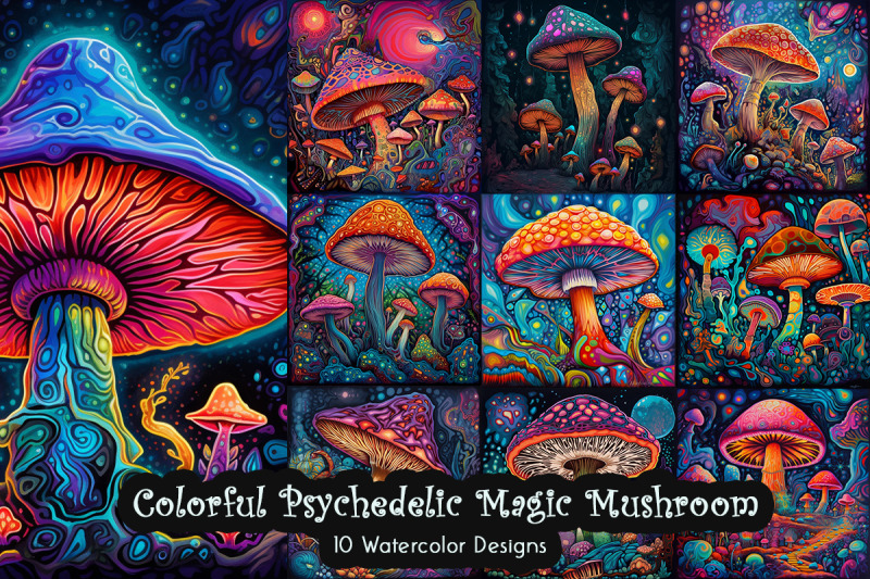 colorful-psychedelic-magic-mushroom