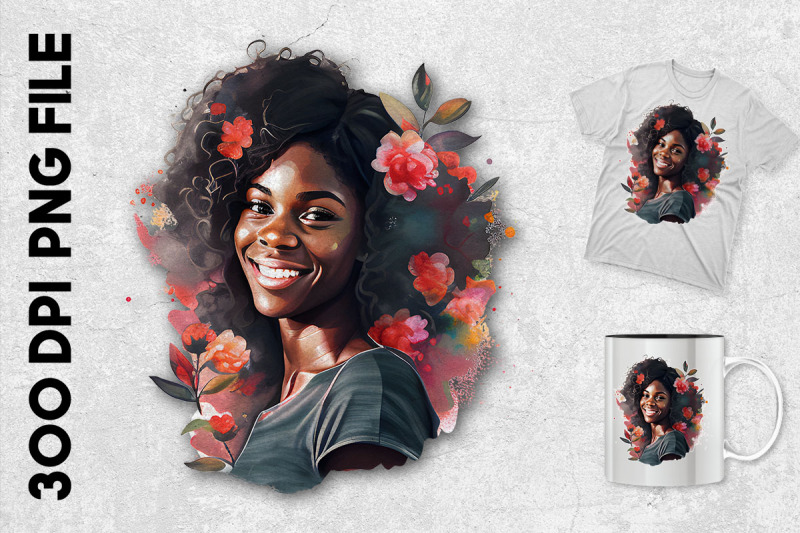 a-black-girl-smiling-flowers-on-her-hair