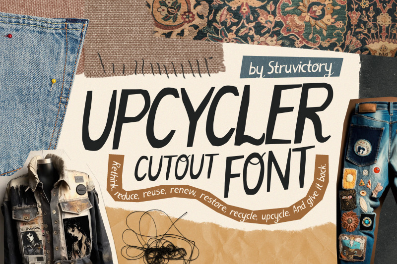 upcycler-cutout-handcrafted-font