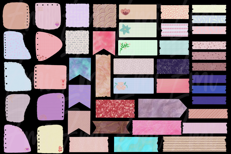 washi-tapes-png-bundle-planner-paper-sticker-set