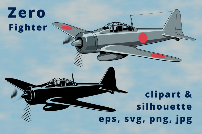 zero-japanese-fighter-plane-clipart