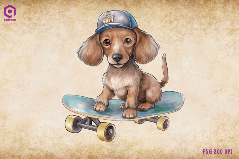 dachshund-dog-skateboarding