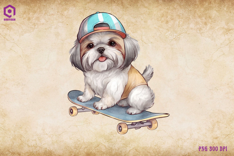 shih-tzu-dog-skateboarding