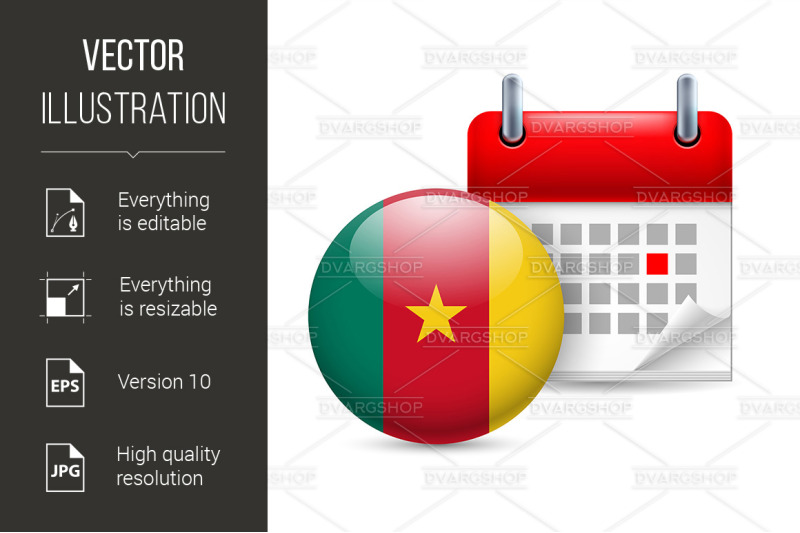 icon-of-national-day-in-cameroon