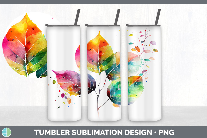 rainbow-aspen-leaves-tumbler-sublimation-20-oz-skinny-tumbler-design