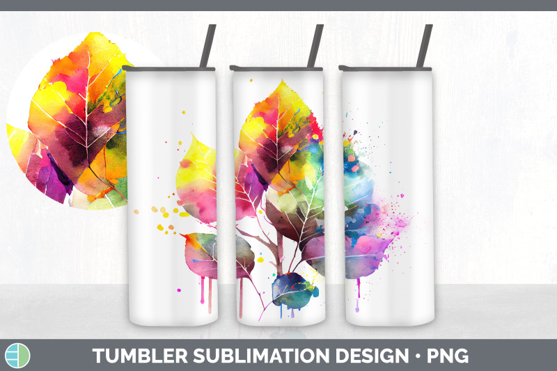 rainbow-aspen-leaves-tumbler-sublimation-20-oz-skinny-tumbler-design