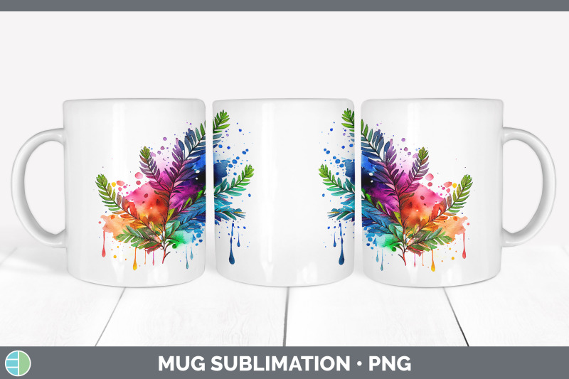 rainbow-cedar-needles-mug-wrap-sublimation-coffee-cup-designs-bundle