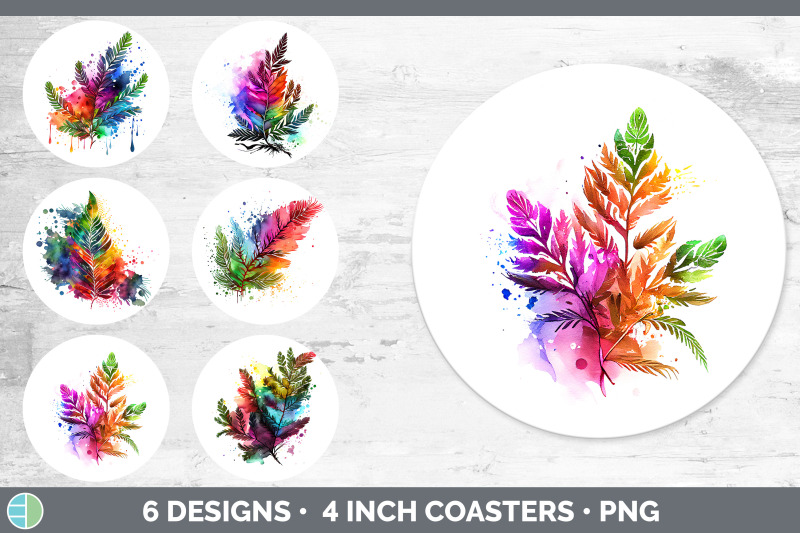 rainbow-cedar-needles-round-coaster-sublimation-coaster-designs-bund