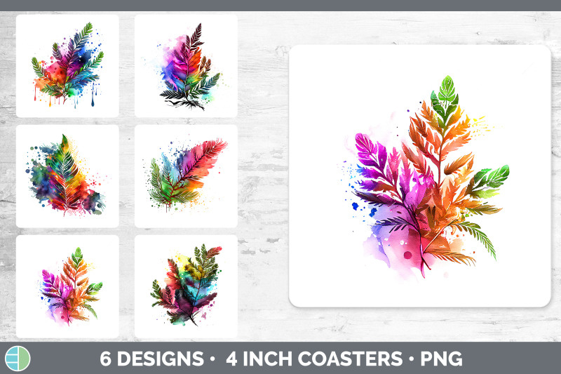 rainbow-cedar-needles-square-coaster-sublimation-coaster-designs-bun