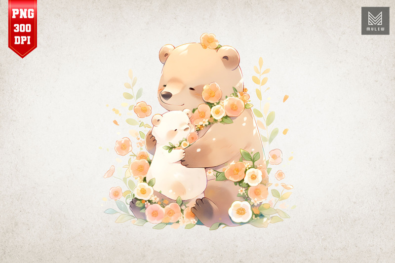 mother-bear-amp-baby-bear-watercolor