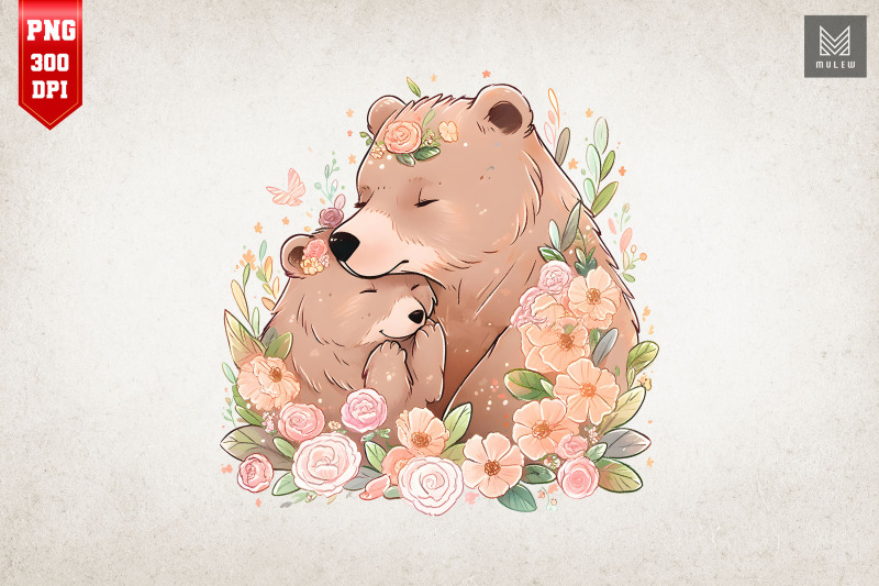mother-bear-amp-baby-bear-watercolor-5