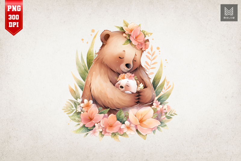 mother-bear-amp-baby-bear-watercolor-6