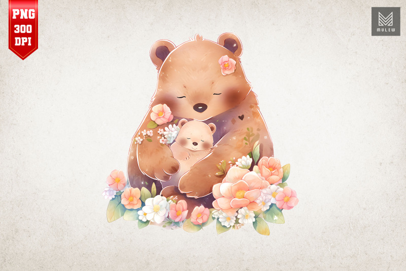mother-bear-amp-baby-bear-watercolor-7