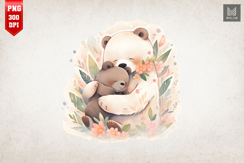 mother-bear-amp-baby-bear-watercolor-9