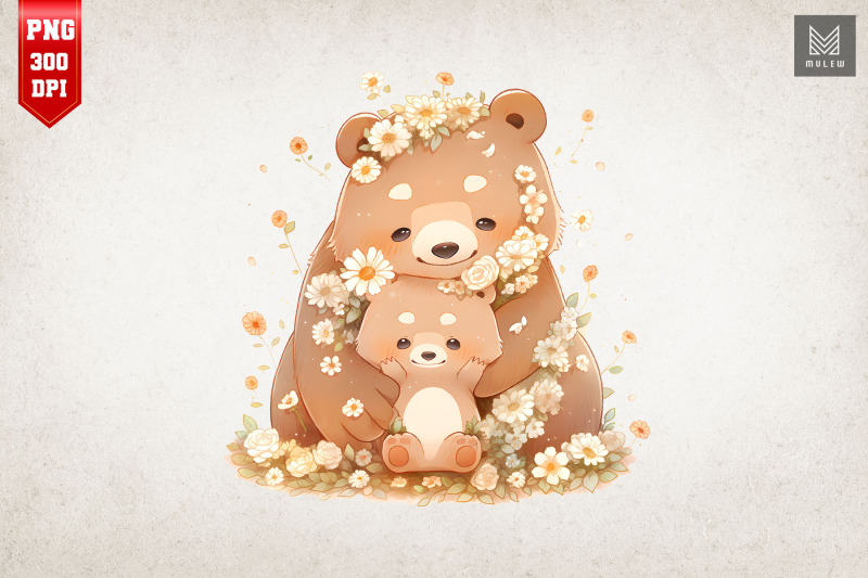 mother-bear-amp-baby-bear-watercolor-14