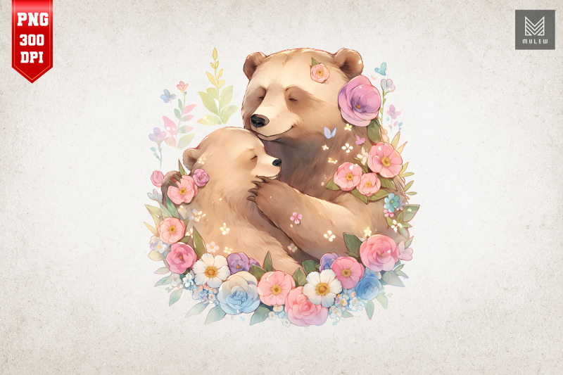 mother-bear-amp-baby-bear-watercolor-15