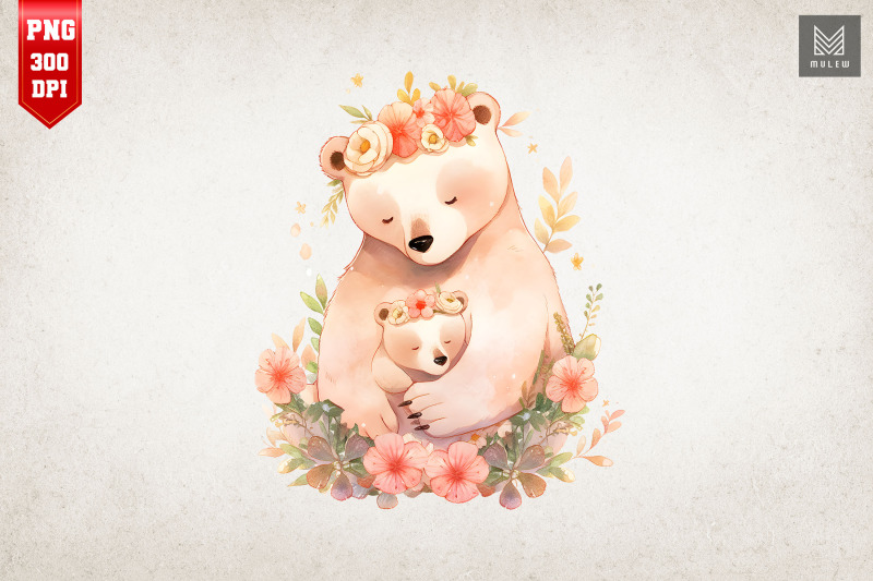mother-bear-amp-baby-bear-watercolor-17