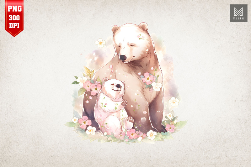 mother-bear-amp-baby-bear-watercolor-18