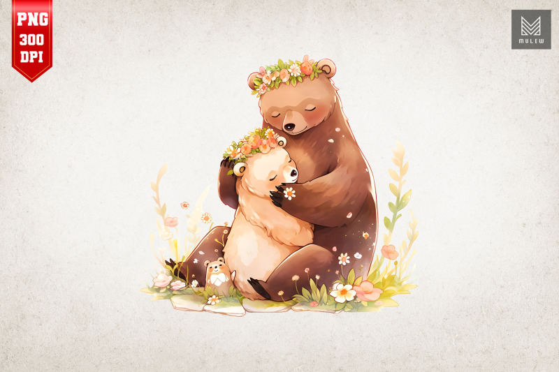 mother-bear-amp-baby-bear-watercolor-20