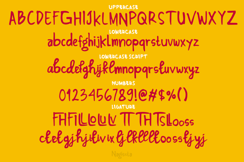 nagissta-handwritten-font