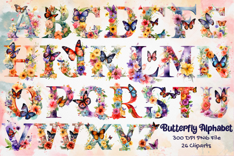 butterfly-alphabet-cliparts