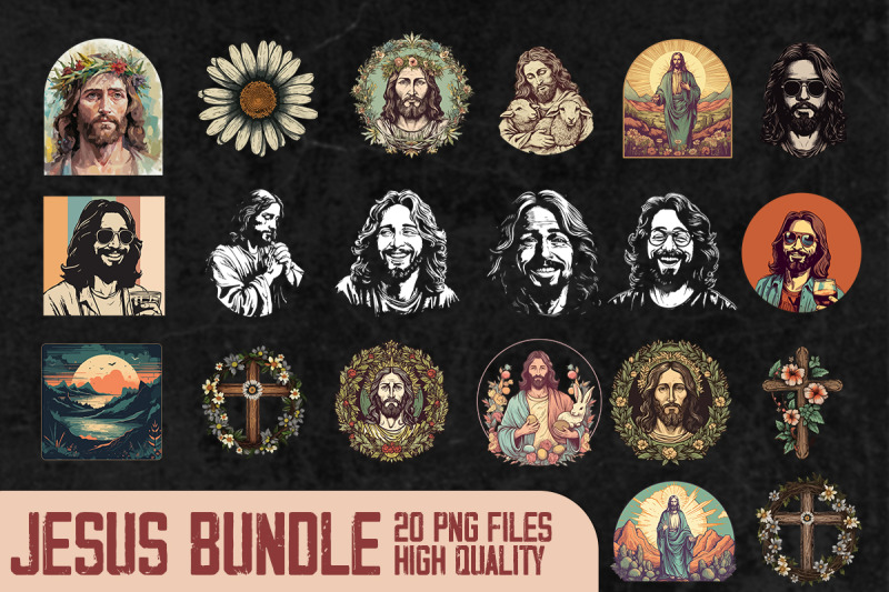 jesus-cliparts-bundle-sublimation