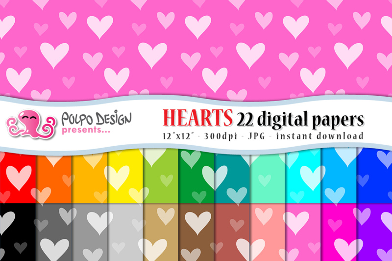 colorful-heart-digital-paper