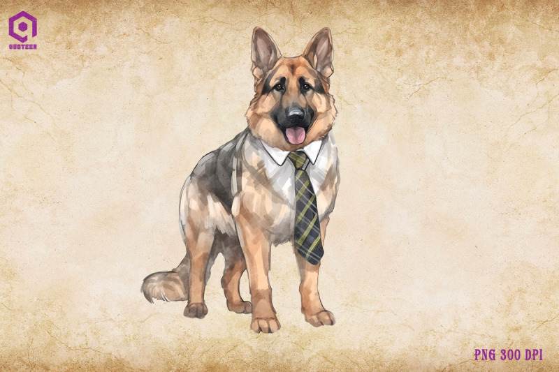 german-shepherd-dog-wearing-tie