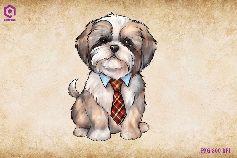 shih-tzu-dog-wearing-tie