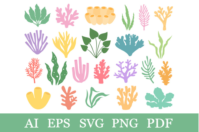 collection-sea-coral-svg-seaweed-svg-undersea-world-svg