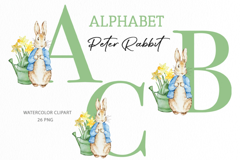 peter-rabbit-green-alphabet-clipart