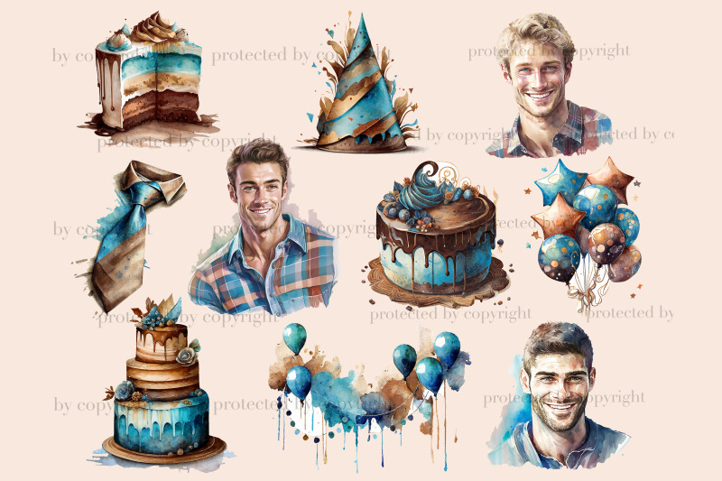 mans-birthday-clipart-birthday-sublimation-png-bundle