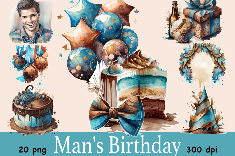 mans-birthday-clipart-birthday-sublimation-png-bundle