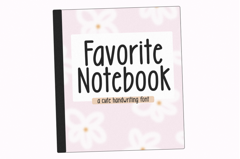 favorite-notebook-cute-handwriting-font