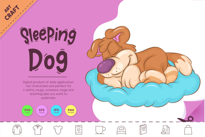 sleeping-cartoon-dog-clipart