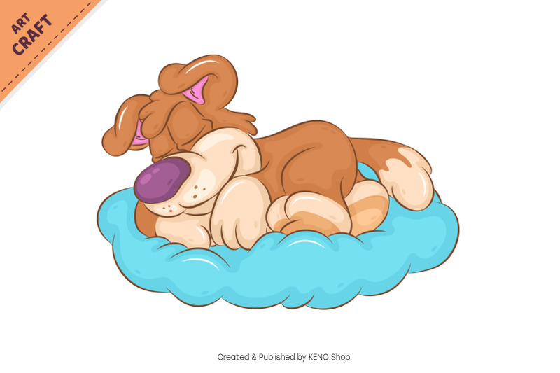 sleeping-cartoon-dog-clipart