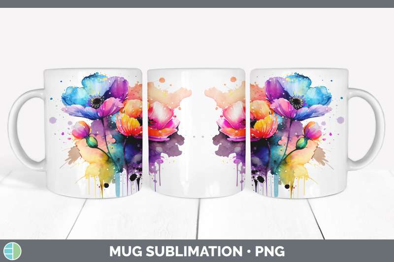 rainbow-anemone-flowers-mug-wrap-sublimation-coffee-cup-designs-bund