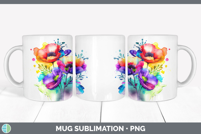 rainbow-anemone-flowers-mug-wrap-sublimation-coffee-cup-designs-bund