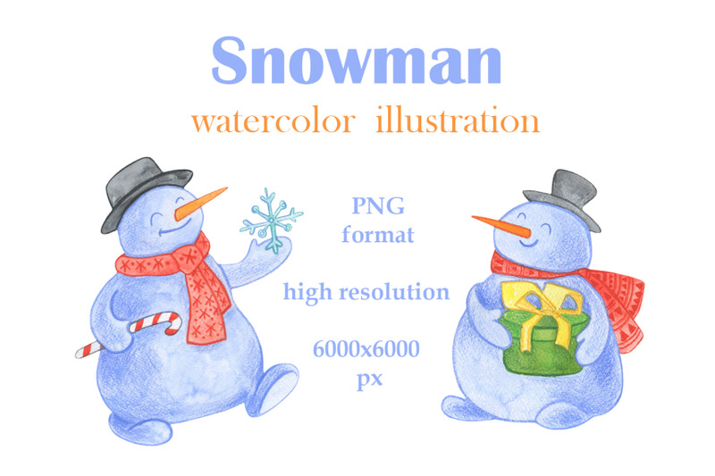 snowmans-watercolor-illustrations