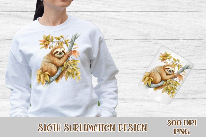 sloth-sublimation-sloth-clipart