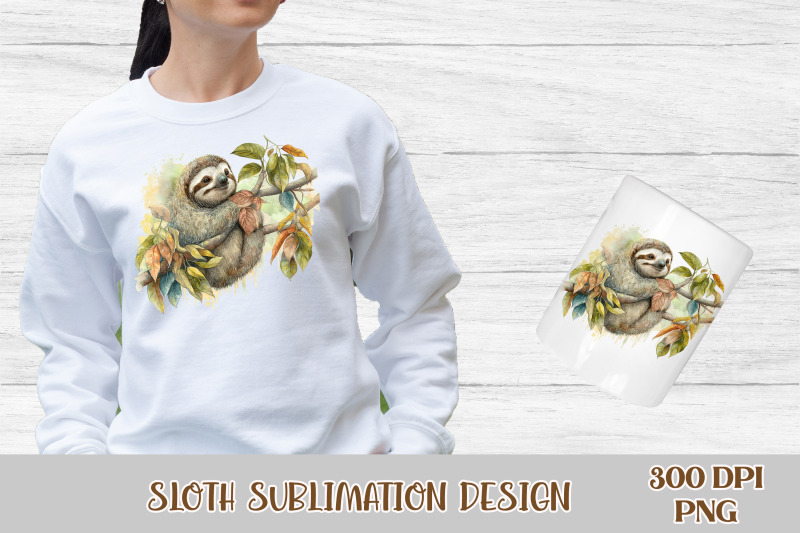 sloth-clipart-sloth-t-shirt-design