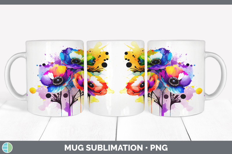 rainbow-anemone-flowers-mug-wrap-sublimation-coffee-cup-designs-bund