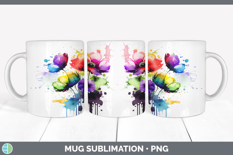 rainbow-anemone-flowers-mug-wrap-sublimation-coffee-cup-designs-bund