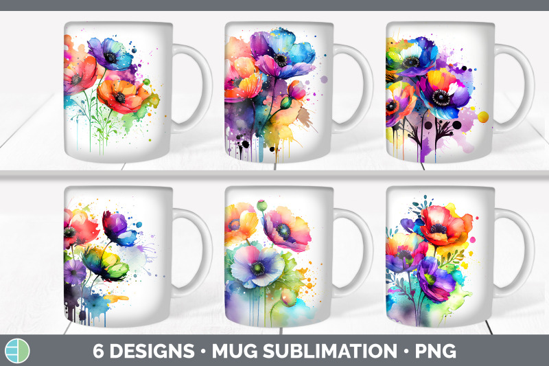 rainbow-anemone-flowers-mug-wrap-sublimation-coffee-cup-designs-bund