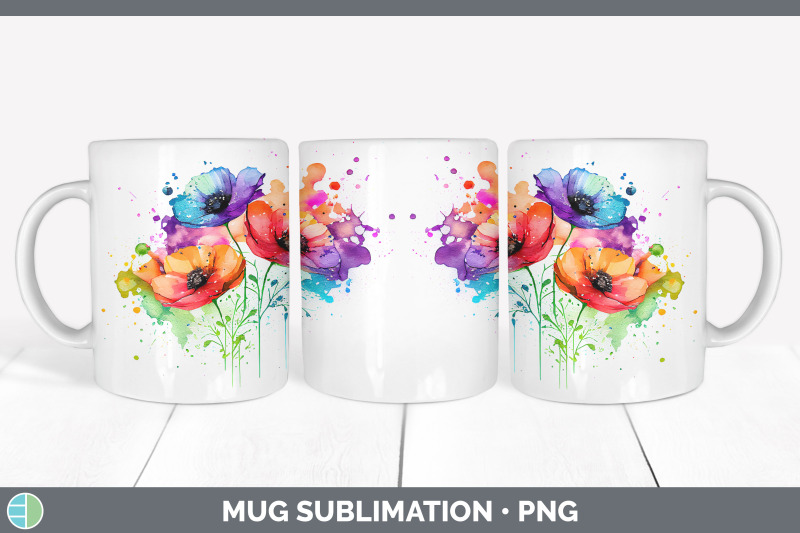 rainbow-anemone-flowers-mug-wrap-sublimation-coffee-cup-designs-bund