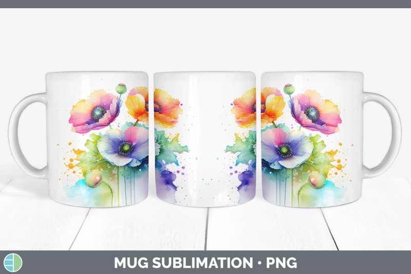 rainbow-anemone-flowers-mug-wrap-sublimation-coffee-cup-designs-bund