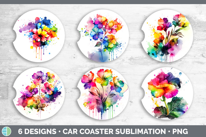 rainbow-begonia-flowers-car-coaster-sublimation-coaster-designs-bund