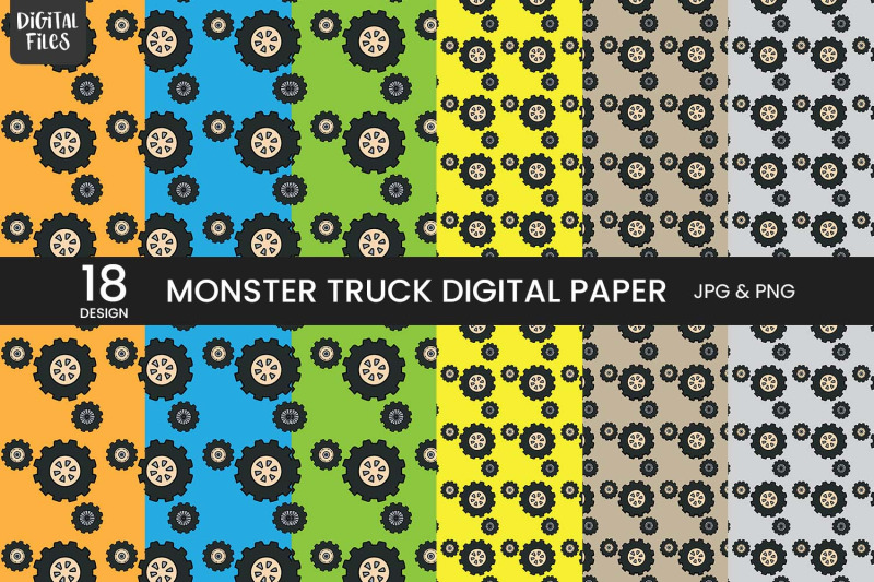 monster-truck-digital-paper-18-variations