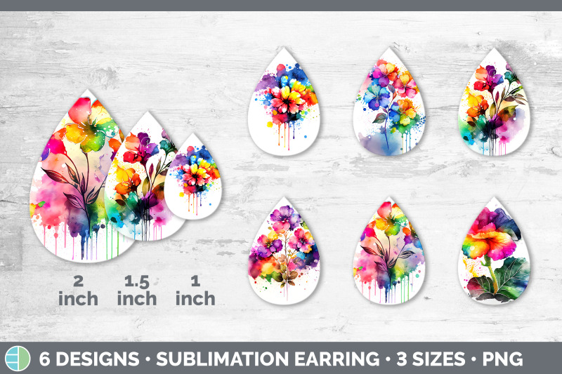 rainbow-begonia-flowers-teardrop-earrings-sublimation-earrings-desig